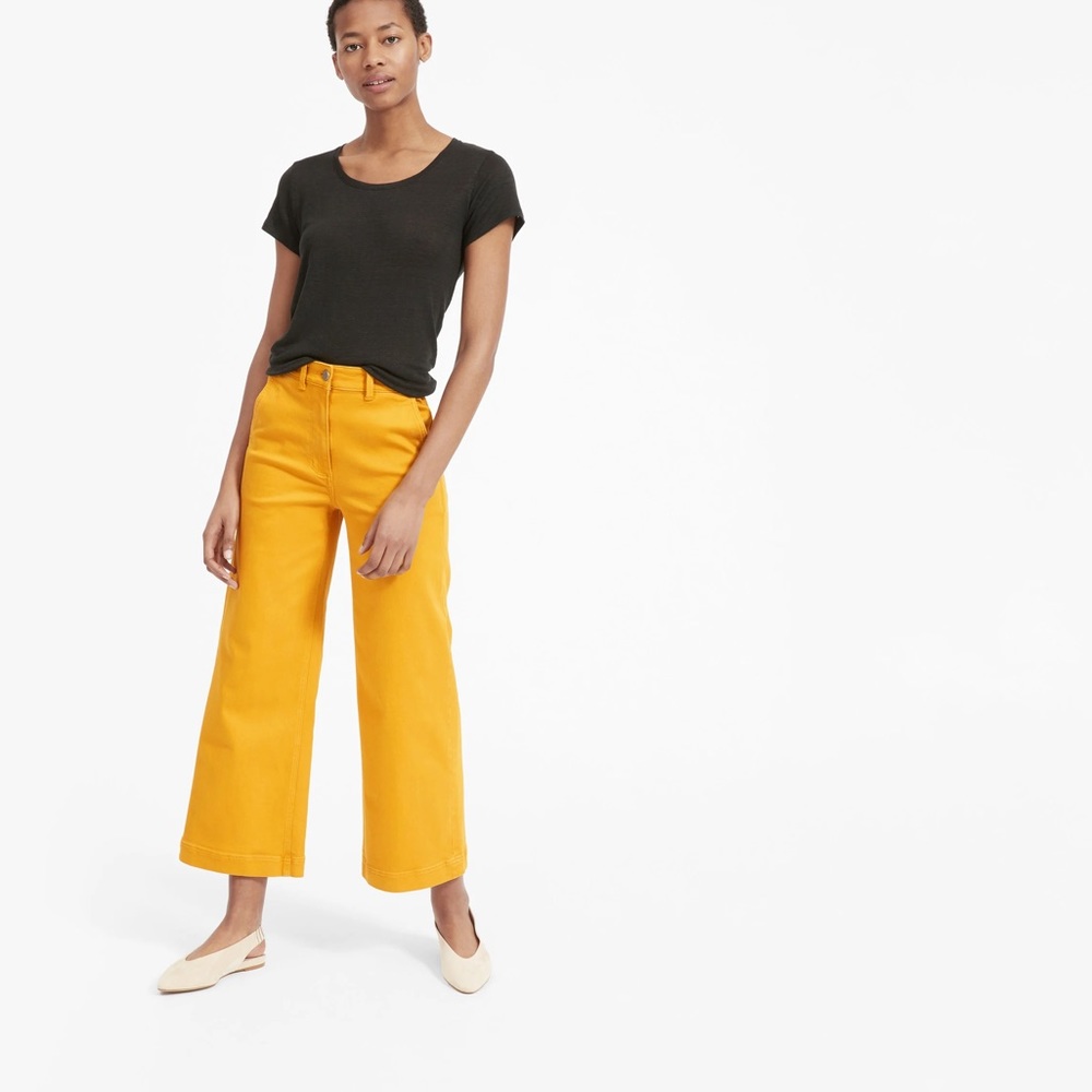 Everlane wide leg crop size 8